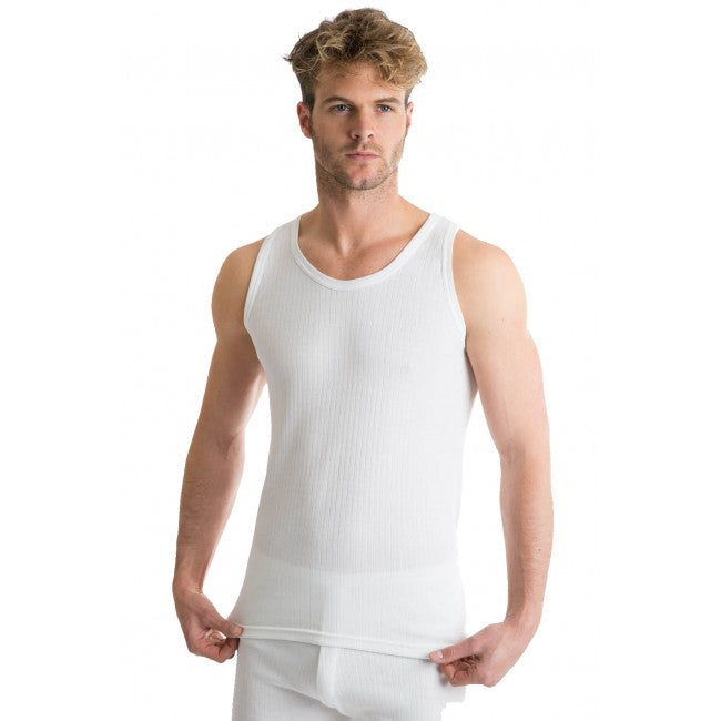 OCTAVE® Mens Thermal Underwear Short Sleeve 'v'neck T-shirt / Vest