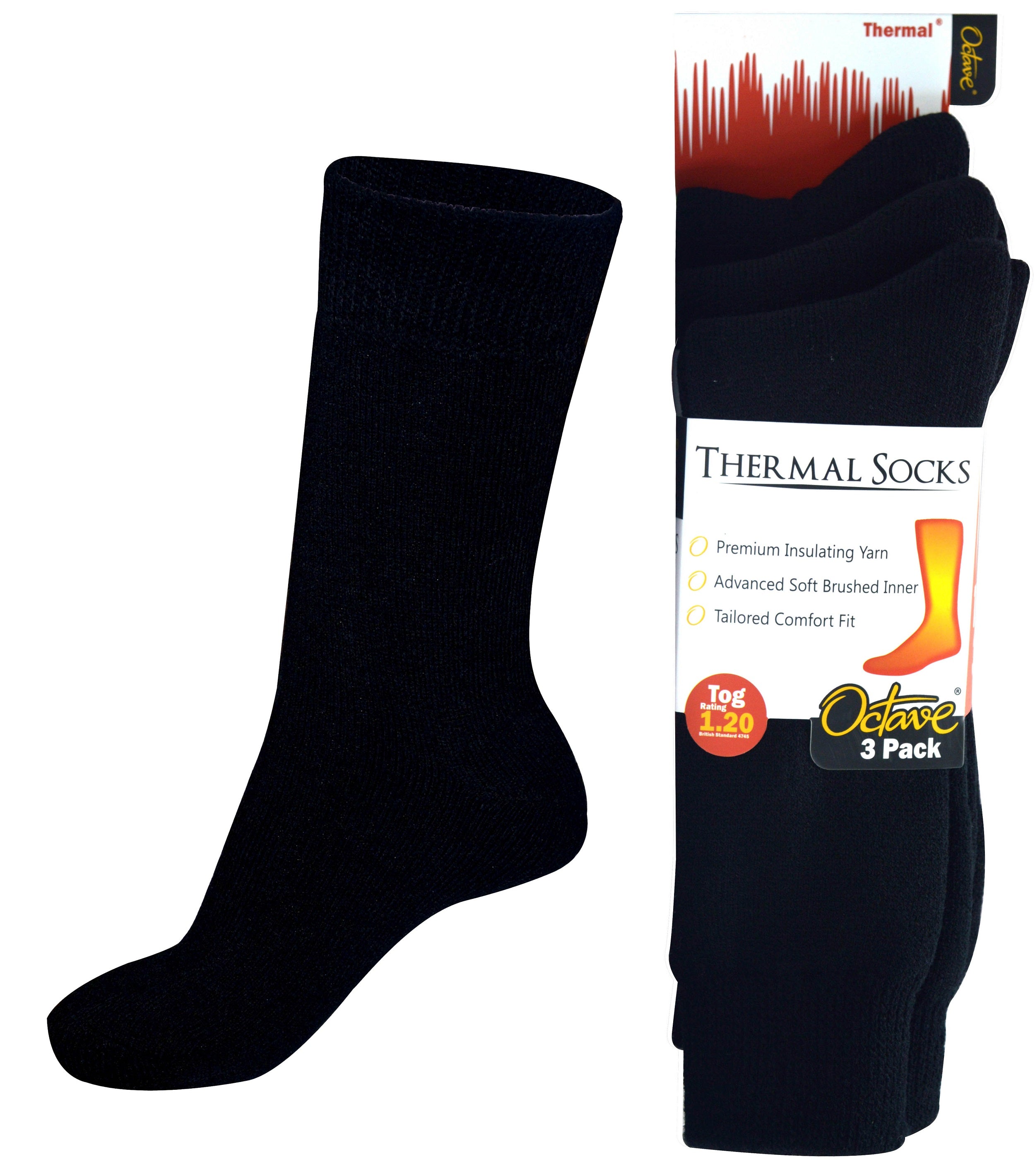 EXP Men's Thermal Socks, Superior Warmth & Insulation, Assorted Colours