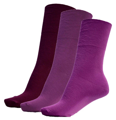 OCTAVE Womens Non Elastic Stay Up Gentle Hold Diabetic Socks - Pack of 3