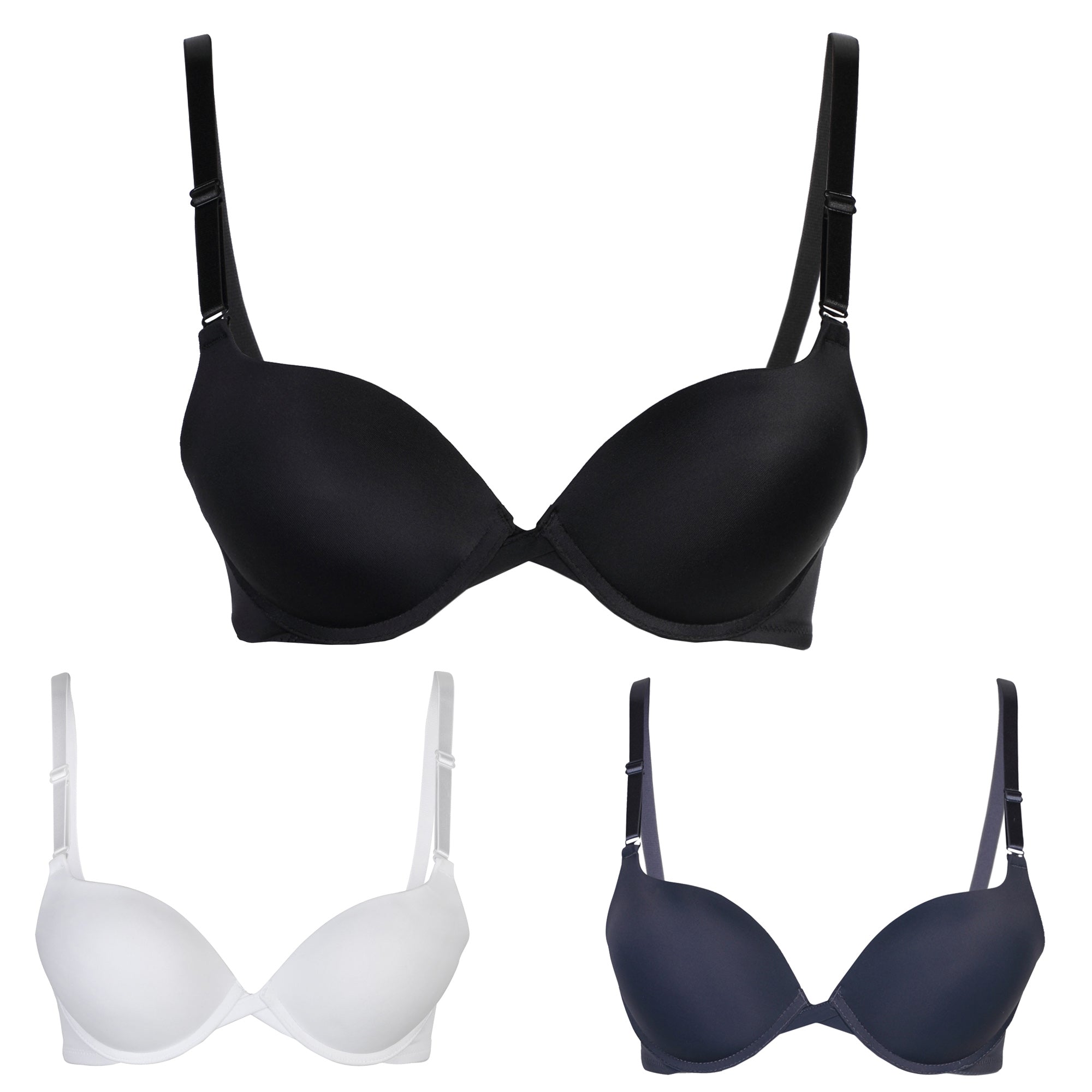 Women Bras 6 Pack of Double Pushup Lace Bra B Cup C Cup (32B): Buy